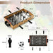 LED Foosball Table – Compact Football Game | Lights, 12 Players and Accessories COSTWAY - Little and Giant Explorers Costway