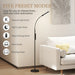 Floor lamp with five preset modes in a living room setting