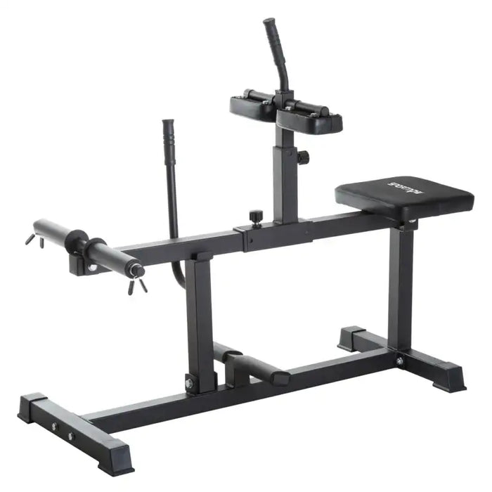 Leg Extension and Calf Raise Machine | Ergonomic Seated Design - Adjustable Pads SPORTNOW - Little and Giant Explorers SPORTNOW