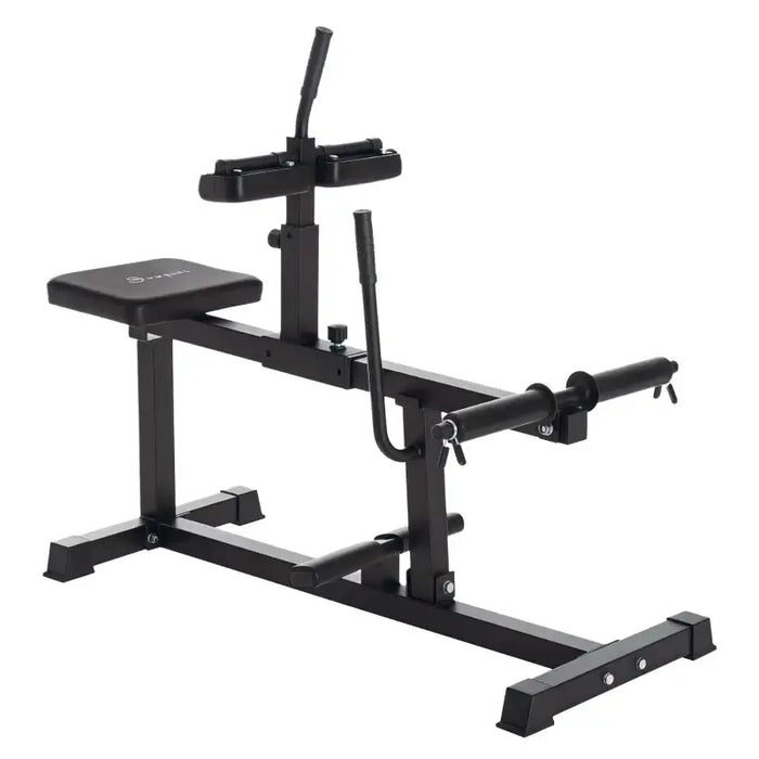 Leg Extension and Calf Raise Machine | Ergonomic Seated Design - Adjustable Pads SPORTNOW - Little and Giant Explorers SPORTNOW