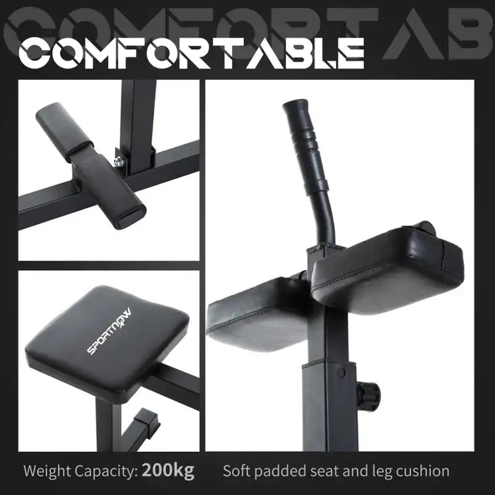 Leg Extension and Calf Raise Machine | Ergonomic Seated Design - Adjustable Pads SPORTNOW - Little and Giant Explorers SPORTNOW