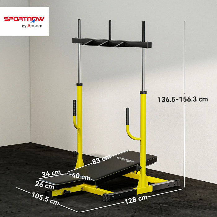 Leg Extension and Curl Machine | Footboard and Olympic Weight Posts - 130kg Load SPORTNOW - Little and Giant Explorers SPORTNOW
