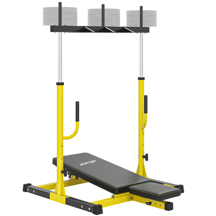 Leg Extension and Curl Machine | Footboard and Olympic Weight Posts - 130kg Load SPORTNOW - Little and Giant Explorers SPORTNOW