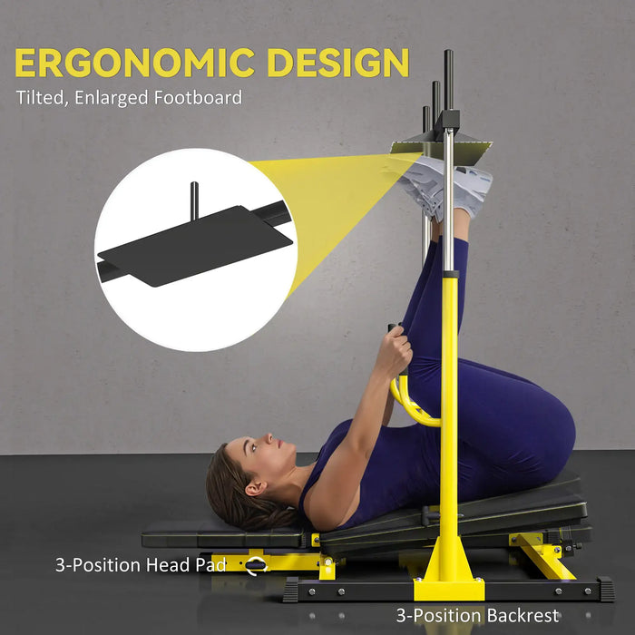 Leg Extension and Curl Machine | Footboard and Olympic Weight Posts - 130kg Load SPORTNOW - Little and Giant Explorers SPORTNOW