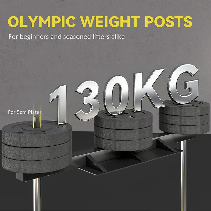 Leg Extension and Curl Machine | Footboard and Olympic Weight Posts - 130kg Load SPORTNOW - Little and Giant Explorers SPORTNOW