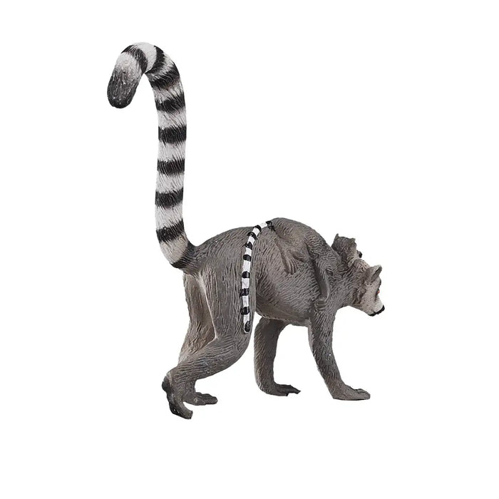 Lemur with Baby Toy - Realistic Rainforest Wildlife Figure | Educational Animal Model MOJO FUN - Little and Giant Explorers Mojo Fun