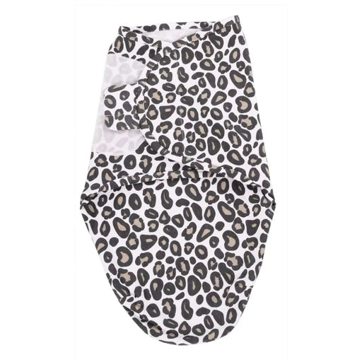 Leopard Print Wrap Swaddling Blanket - Little and Giant Explorers Bo Jungle