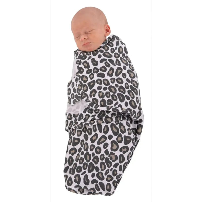 Leopard Print Wrap Swaddling Blanket - Little and Giant Explorers Bo Jungle