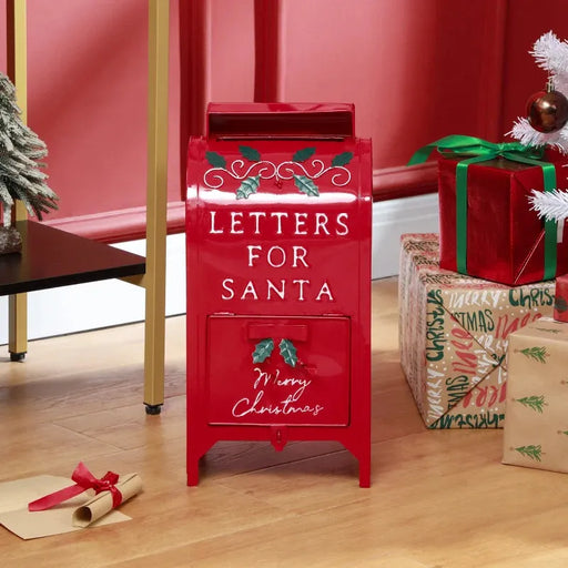 Letters for Santa Post Box | Freestanding or Wall Mounted - Little and Giant Explorers HOMCOM