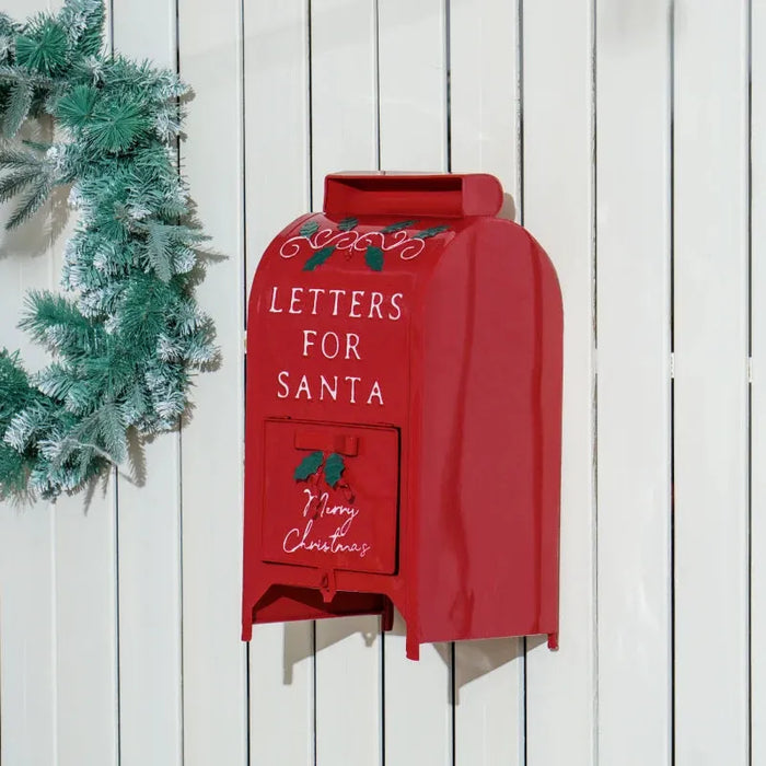 Letters for Santa Post Box | Freestanding or Wall Mounted - Little and Giant Explorers HOMCOM