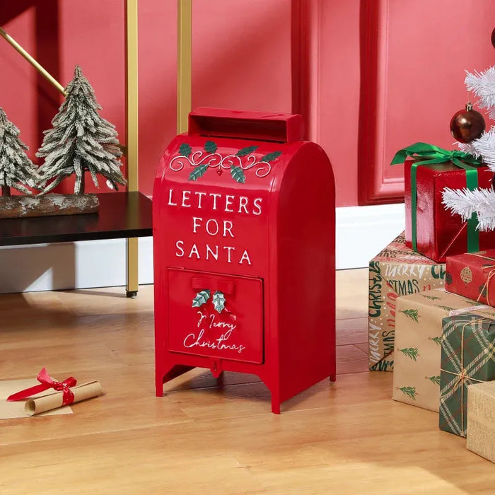 Letters for Santa Post Box | Freestanding or Wall Mounted - Little and Giant Explorers HOMCOM