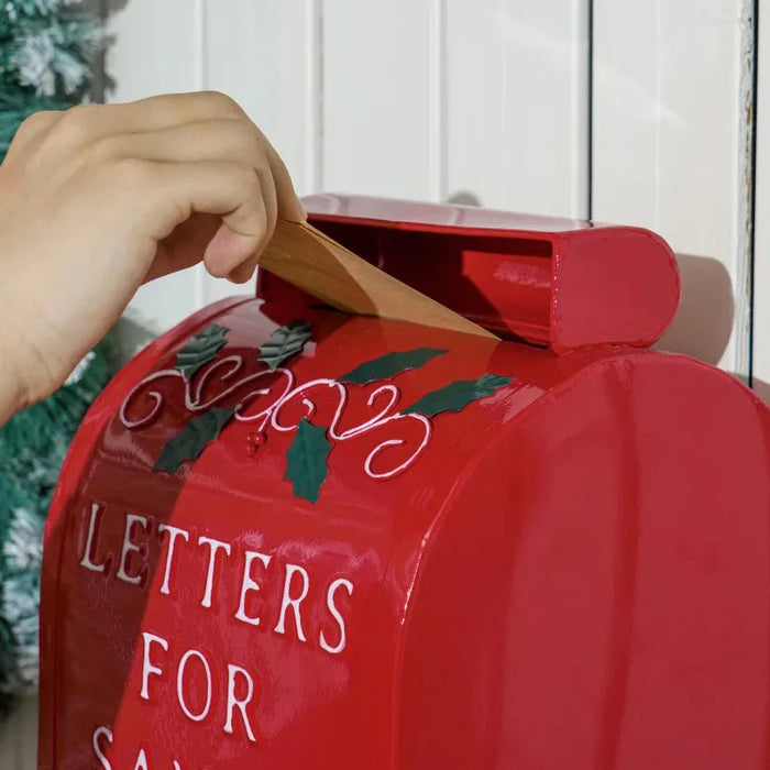 Letters for Santa Post Box | Freestanding or Wall Mounted - Little and Giant Explorers HOMCOM