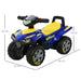 Licensed Goodyear Kids Ride-On Quad Bike – Blue and Yellow | Lights, Horn and Storage HOMCOM - Little and Giant Explorers HOMCOM