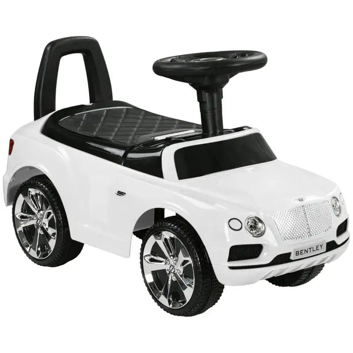 Licensed Toddler Bentley Bentayga Ride-On Car – White | Foot-to-Floor Design AIYAPLAY - Little and Giant Explorers AIYAPLAY