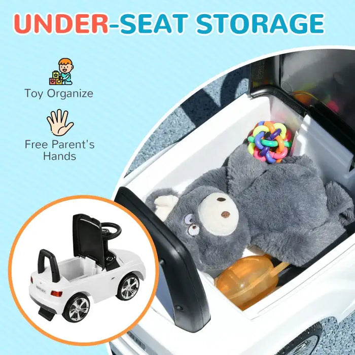 Licensed Toddler Bentley Bentayga Ride-On Car – White | Foot-to-Floor Design AIYAPLAY - Little and Giant Explorers AIYAPLAY
