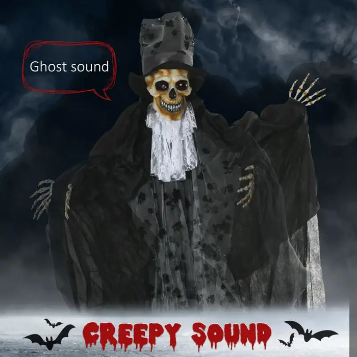 Life-Size Ghost Bridegroom – 189cm Animated Halloween Decoration | Sound and Touch Activated OUTSUNNY - Little and Giant Explorers Outsunny