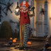 Life-Size Standing Clown – 173cm Animated Halloween Decoration | Sound Activated OUTSUNNY - Little and Giant Explorers Outsunny