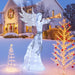Lighted Angel Christmas Decoration – 156cm | 100 Warm and Cool White LEDs COSTWAY - Little and Giant Explorers Costway