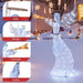 Lighted Angel Christmas Decoration – 156cm | 100 Warm and Cool White LEDs COSTWAY - Little and Giant Explorers Costway