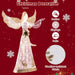 Lighted Christmas Angel Decoration with 100 LED Lights 150cm - Little and Giant Explorers Costway