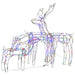 Lighted Christmas Reindeer Display – 3-Piece Set | 229 LED Lights - 8 Lighting Modes VIDAXL - Little and Giant Explorers vidaXL