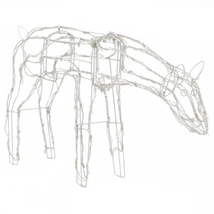 Lighted Christmas Reindeer Display – 3-Piece Set | 229 LED Lights - 8 Lighting Modes VIDAXL - Little and Giant Explorers vidaXL