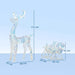Lighted Reindeer and Sleigh Decoration – 170 Warm White LEDs | Holographic Finish OUTSUNNY - Little and Giant Explorers Outsunny