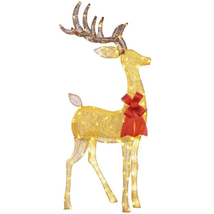 Lighted Reindeer Christmas Decoration with 137 LEDs - Little and Giant Explorers Outsunny