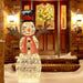 Lighted Snowman Christmas Decoration | 110 cm with 80 Warm White LEDs COSTWAY - Little and Giant Explorers Costway