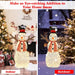 Lighted Snowman Christmas Decoration | 110 cm with 80 Warm White LEDs COSTWAY - Little and Giant Explorers Costway
