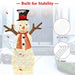 Lighted Snowman Christmas Decoration | 110 cm with 80 Warm White LEDs COSTWAY - Little and Giant Explorers Costway