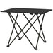 Lightweight Metal Folding Camping Table in Black - Little and Giant Explorers Outsunny