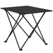 Lightweight Metal Folding Camping Table in Black - Little and Giant Explorers Outsunny