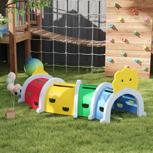 Lion Design Kids Play Tunnel for Crawl and Climb - Little and Giant Explorers AIYAPLAY