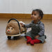 Lion Ride-On Toy | Plush Toddler Ride-On with Multi-Directional Castors WHEELYBUG - Little and Giant Explorers Wheelybug