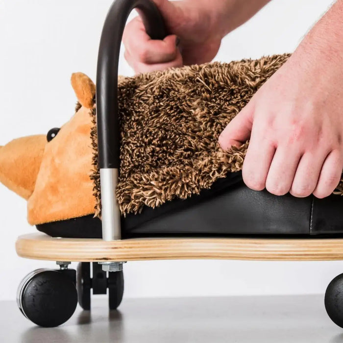 Lion Ride-On Toy | Plush Toddler Ride-On with Multi-Directional Castors WHEELYBUG - Little and Giant Explorers Wheelybug