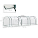 Small Polytunnel Green House with Zipped Doors (300 x 100 x 80cm) - Little and Giant Explorers Outsunny