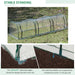 Small Polytunnel Green House with Zipped Doors (300 x 100 x 80cm) - Little and Giant Explorers Outsunny