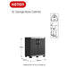 Low Garage Storage Cabinet 'XL' in Black and Sliver 99cm - Little and Giant Explorers Keter