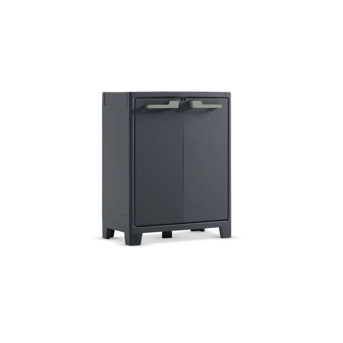 Low Storage Cabinet 'Moby' in Graphite Grey 100cm - Little and Giant Explorers Keter