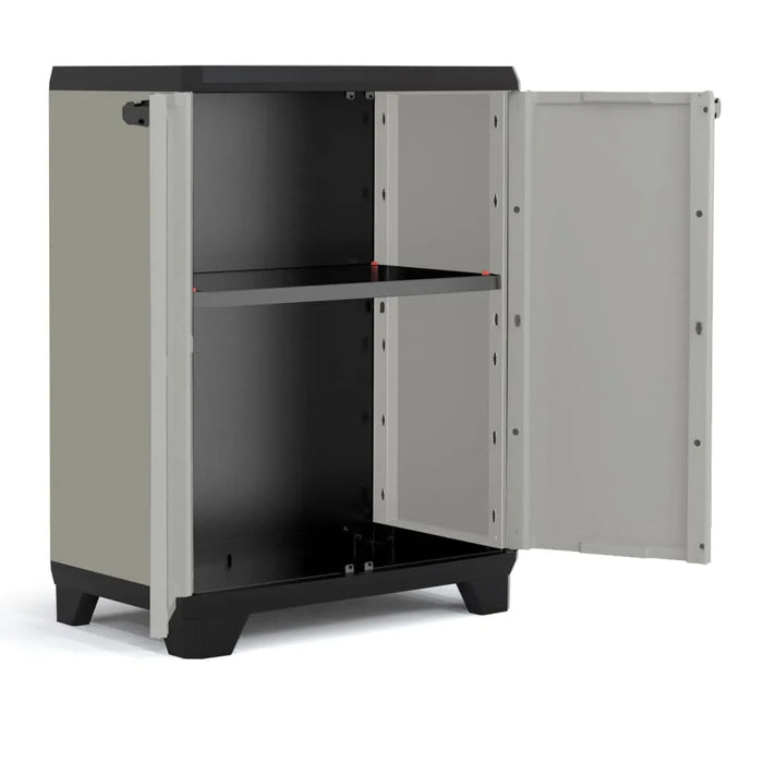 Low Storage Cabinet 'Planet' in Grey and Black - Little and Giant Explorers Keter