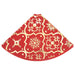 Luxury Christmas Tree Skirt with Sock in Red 90cm - Little and Giant Explorers vidaXL