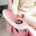 Manual 135° Recliner Armchair with Adjustable Leg Rest in Pink - Little and Giant Explorers HOMCOM