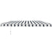 Manual Retractable Awning in Blue and White (4 x 3m) - Little and Giant Explorers Outsunny