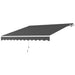 Garden Patio Manual Awning in Dark Grey (3 x 2.5m) - Little and Giant Explorers Outsunny