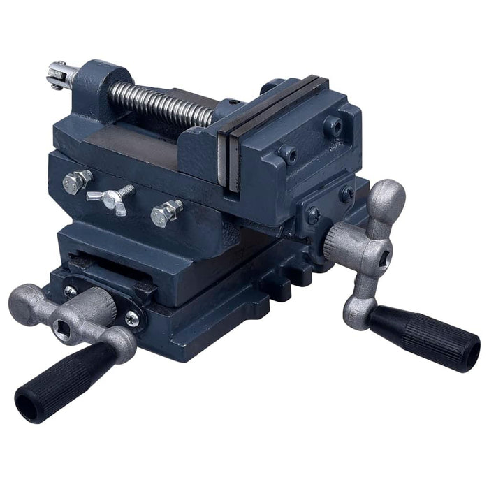 Manually Operated Cross Slide Drill Press Vice 70mm - Little and Giant Explorers vidaXL