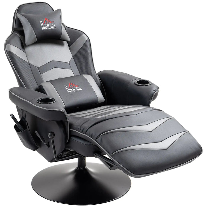 'Racing Style' Massage Recliner Chair with Remote - Little and Giant Explorers HOMCOM