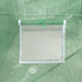 Mesh window on green heavy-duty PE walk-in greenhouse cover for garden growing