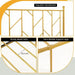 Metal Bed Frame with Headboard – Gold Finish | Single Bed with Under-Bed Storage COSTWAY - Little and Giant Explorers Costway