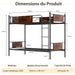 Metal Bunk Bed Frame - Single | Over Single Convertible Design - Industrial Style COSTWAY - Little and Giant Explorers Costway